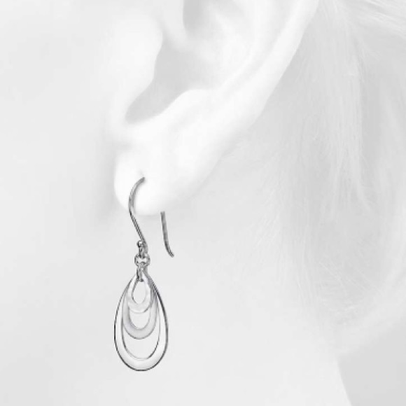 💯 Blue Nile silver earrings - Picture 3 of 4