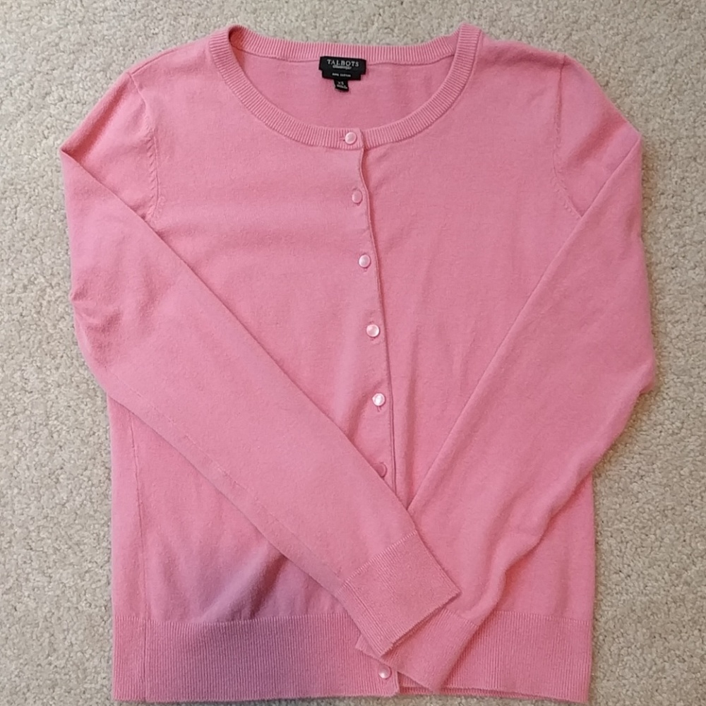 Talbots Pink Cardigan