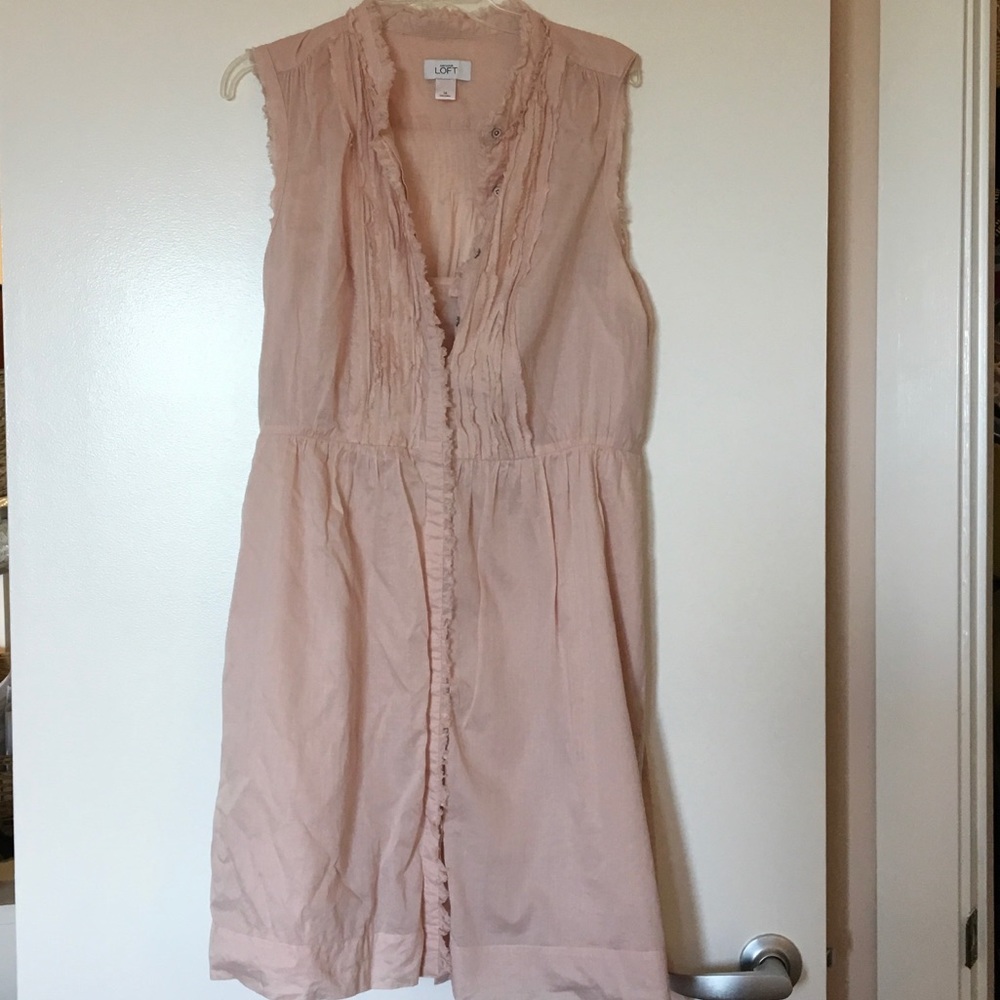 Ann Taylor Loft Light Pink Dress Size 14