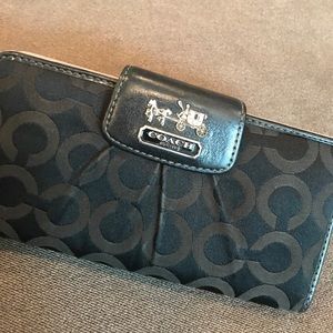 Black coach wallet