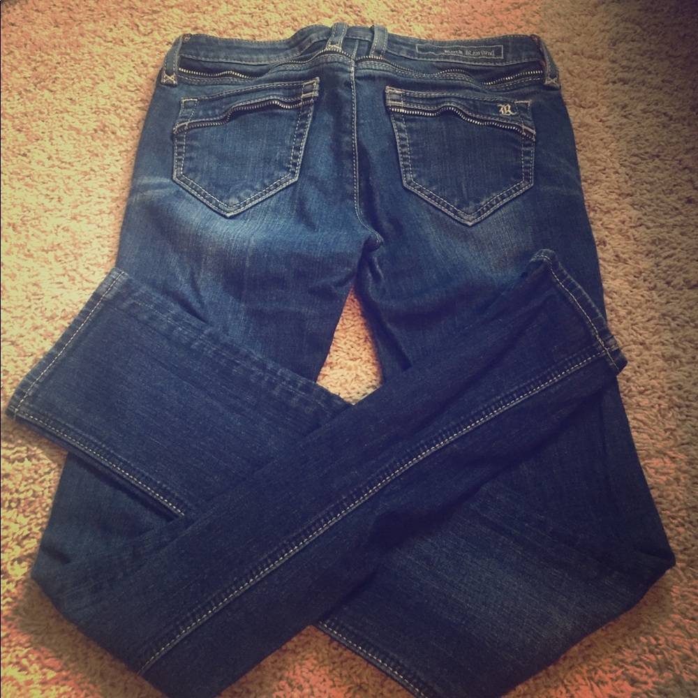 Rock REVIVAL skinny jeans with zipper accents