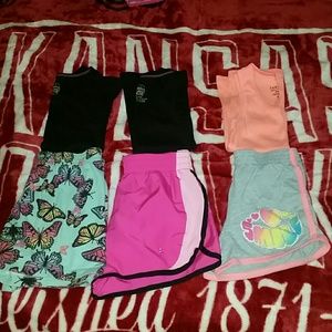 Lot of girls shorts and tanks