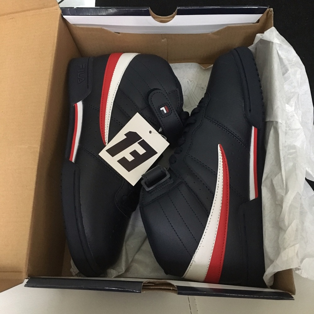 Fila navy blue high tops