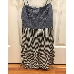 Denim/Stripe Dress