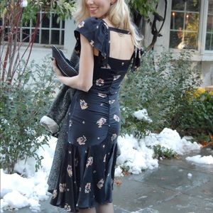 Betsey Johnson retro style silk dress