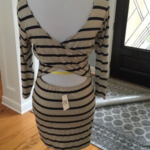 Body Central Dresses - ‼️NWT Navy Striped Mini Dress Body Central Dresses - ‼️NWT Navy Striped Mini Dress