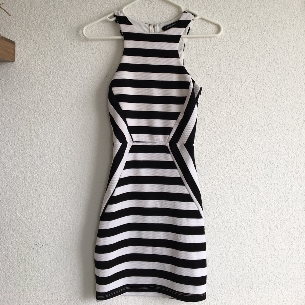 Foreign Exchange black and white bodycon dress!
