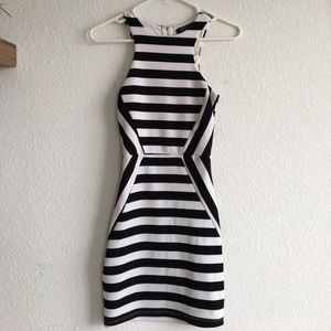 Foreign Exchange black and white bodycon dress!