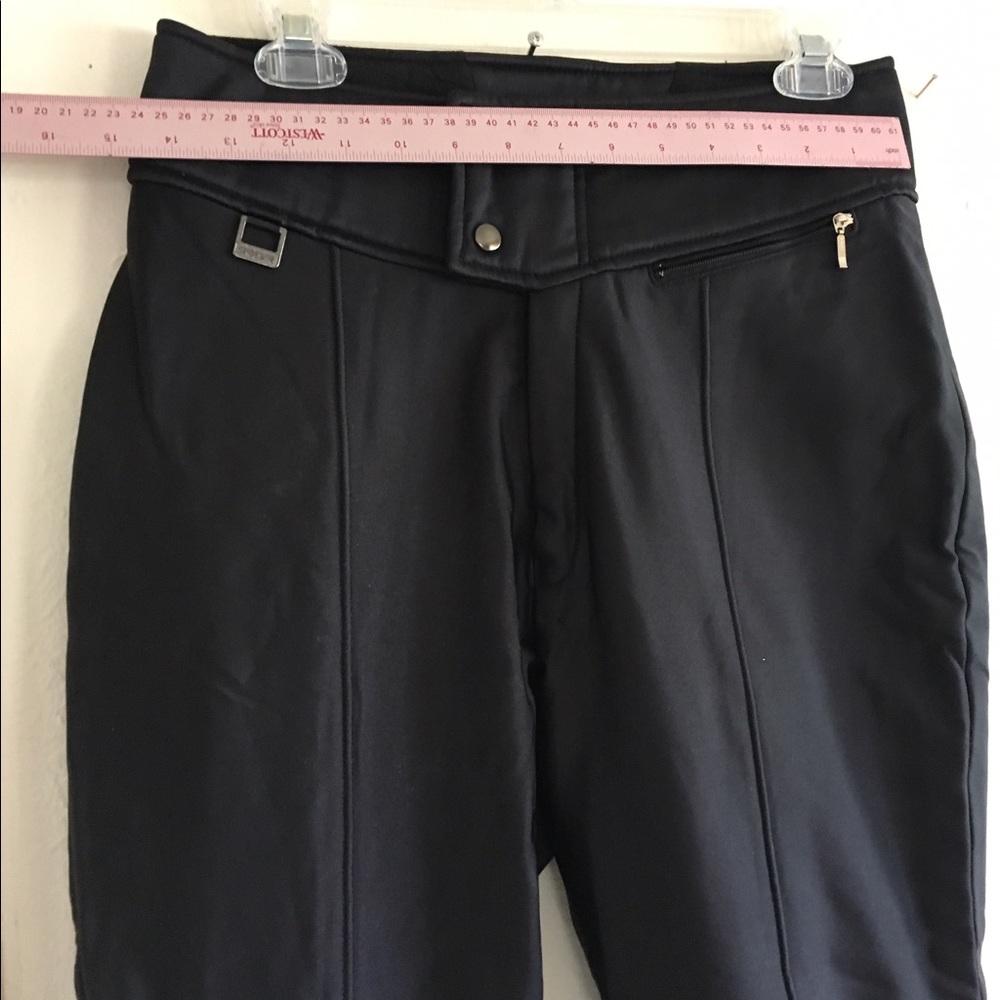 Spyder ski pant pants sleek black 10 FABulous!