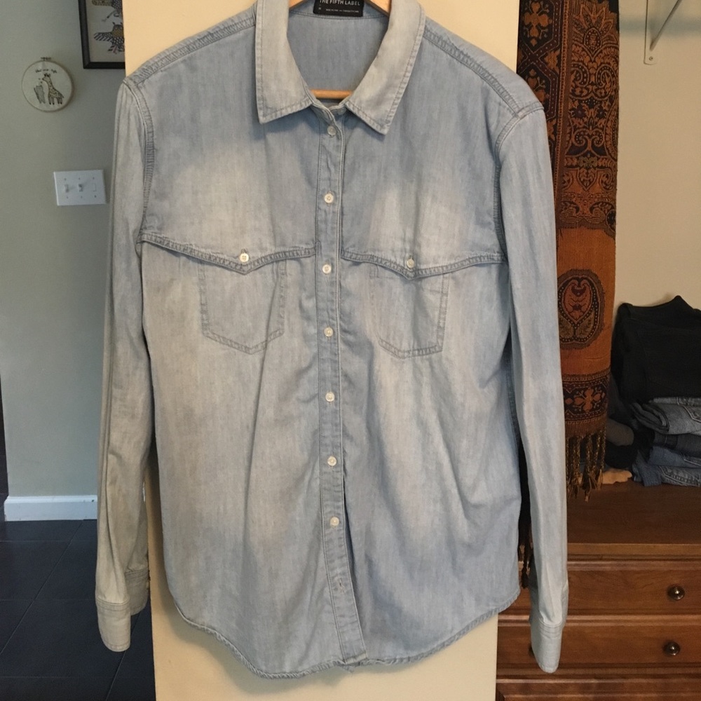 The fifth label chambray button up