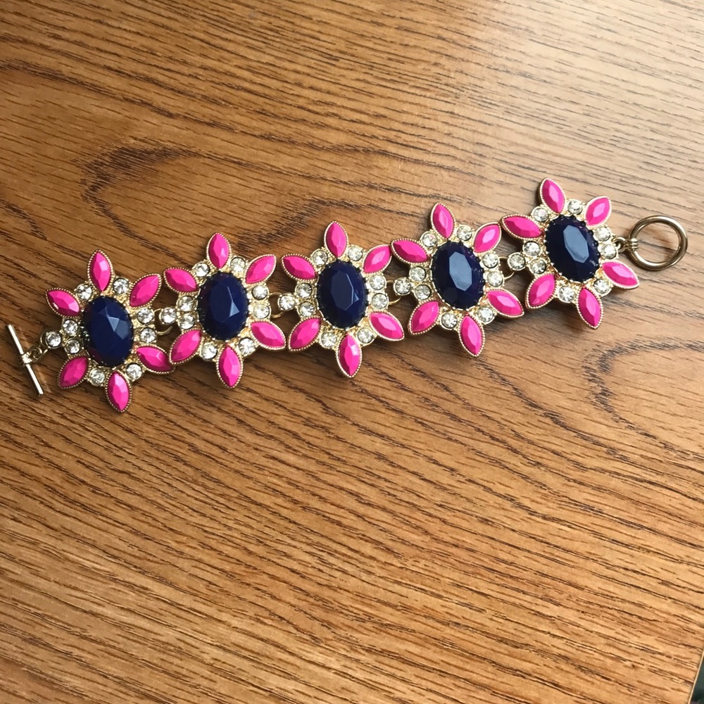 Gold, Navy and Pink bracelet!