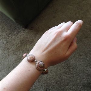 Genuine Shell Silver Bracelet
