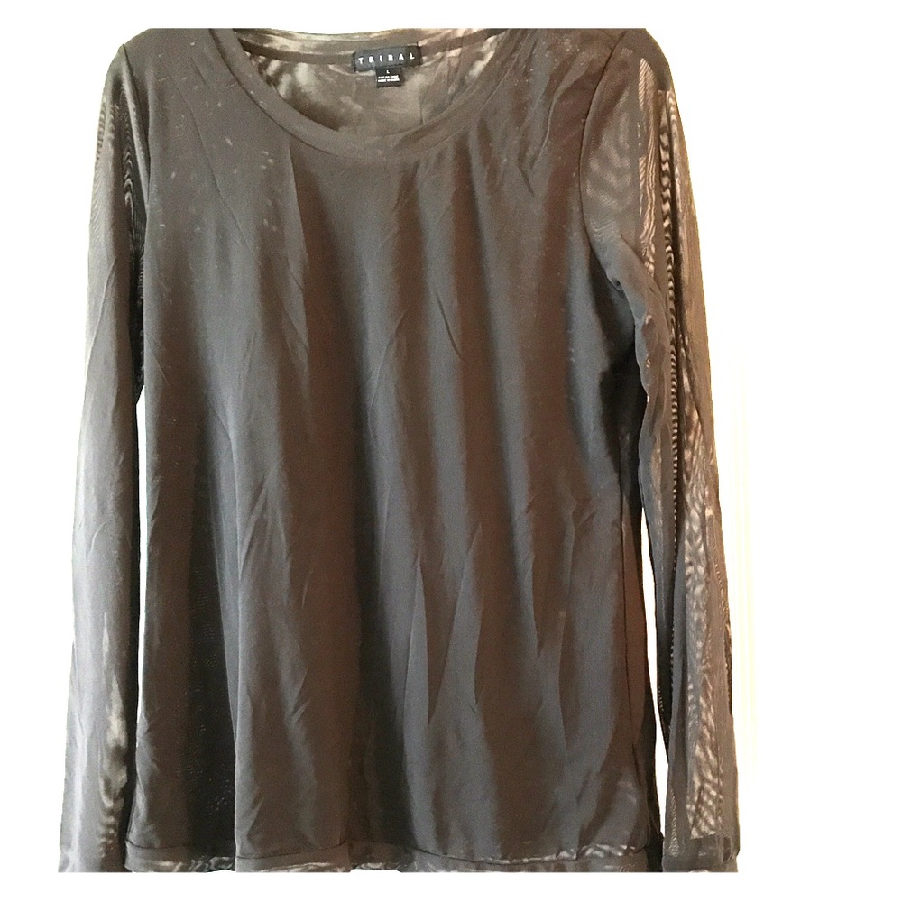 Tribal chocolate like long sleeve shirt.