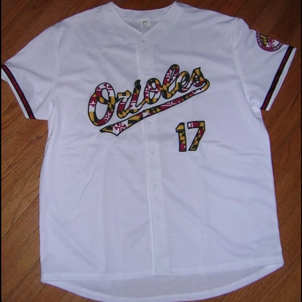 Baltimore Orioles Maryland XL Flag Script Jersey