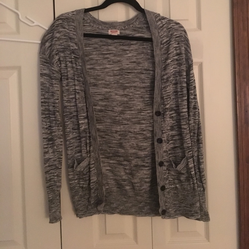 Grey cardigan