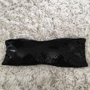 Black sequin bandeau!
