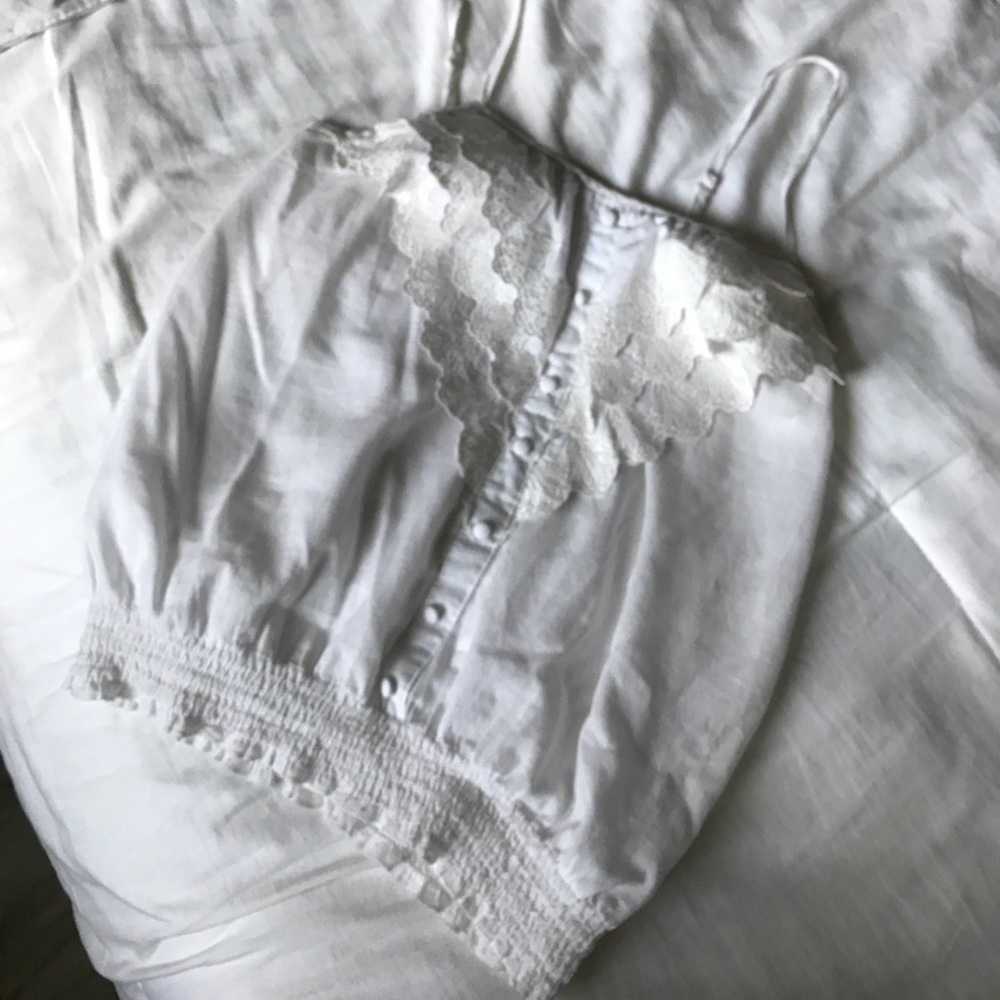 Cute white spaghetti top
