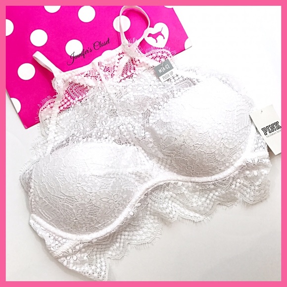•Victoria's Secret PINK• High neck Lace padded bra - Picture 4 of 5