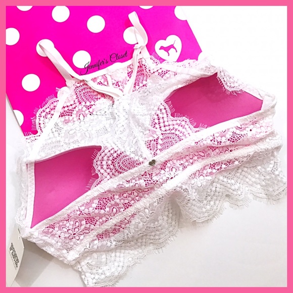 •Victoria's Secret PINK• High neck Lace padded bra - Picture 5 of 5