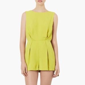 Top shop open back romper