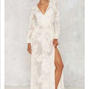 Dream world sheer maxi dress