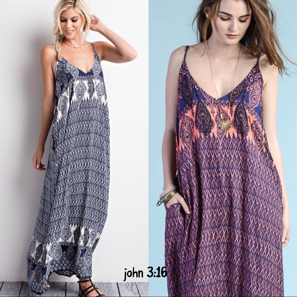 ❗️SALE❗️Boho maxi - CORAL - Picture 2 of 3