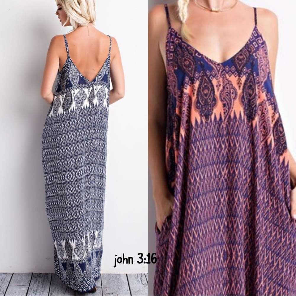 ❗️SALE❗️Boho maxi - CORAL - Picture 3 of 3