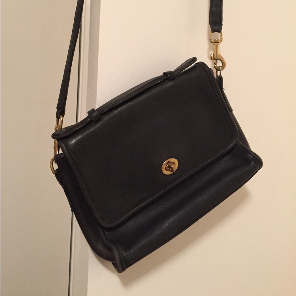 Black Vintage Coach Crossbody