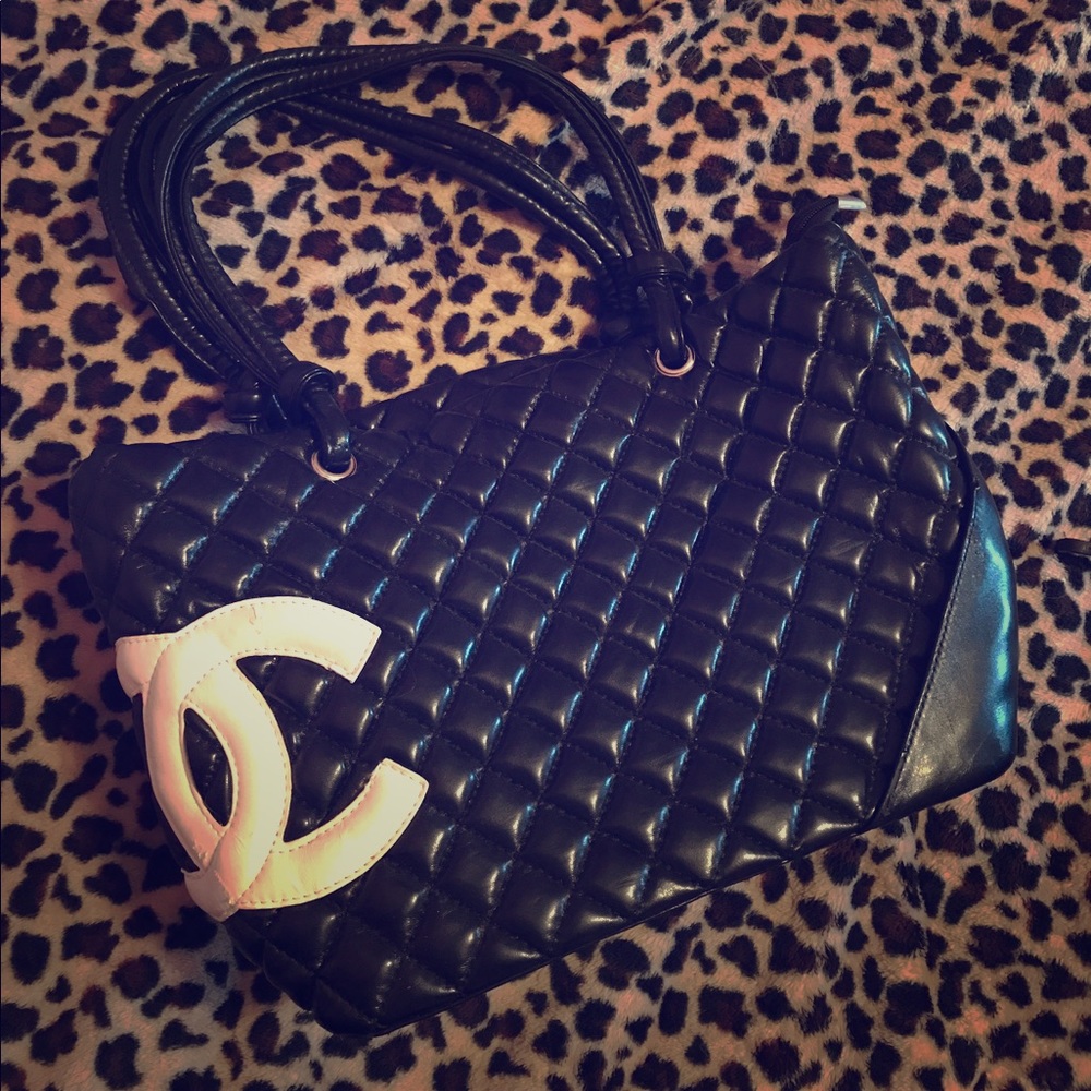 Black and White C purse