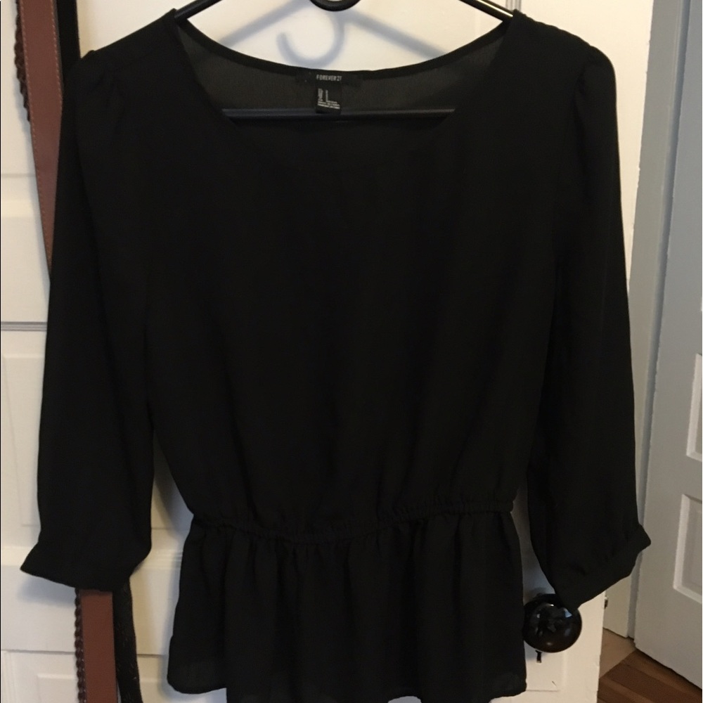 Forever 21 Black Blouse