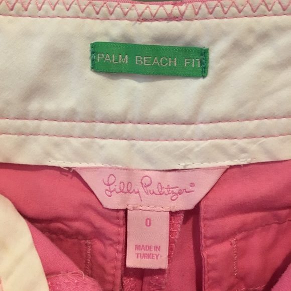 Lilly Pulitzer pink Palm Beach shorts 0 - Picture 4 of 4