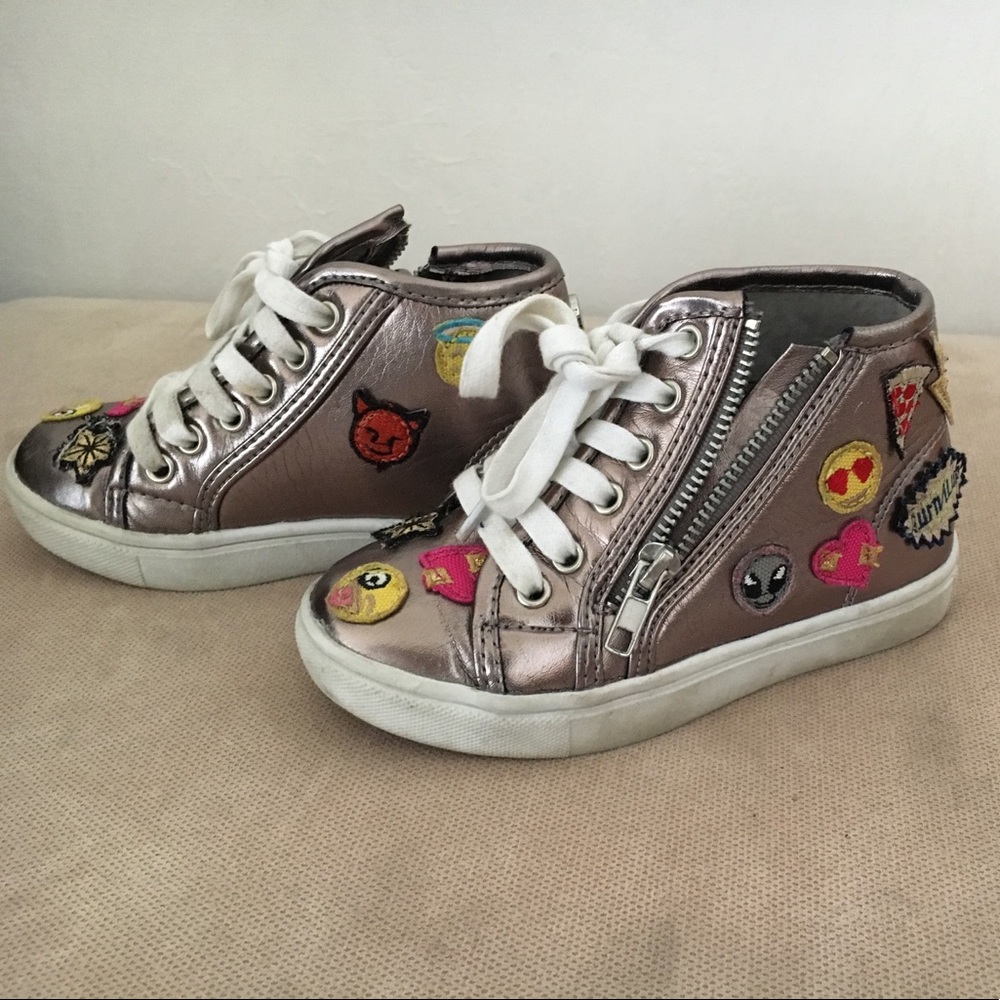 Kids Steve Madden emoji  high tops