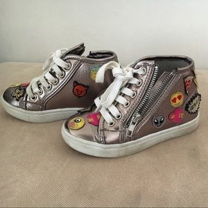 Kids Steve Madden emoji high tops