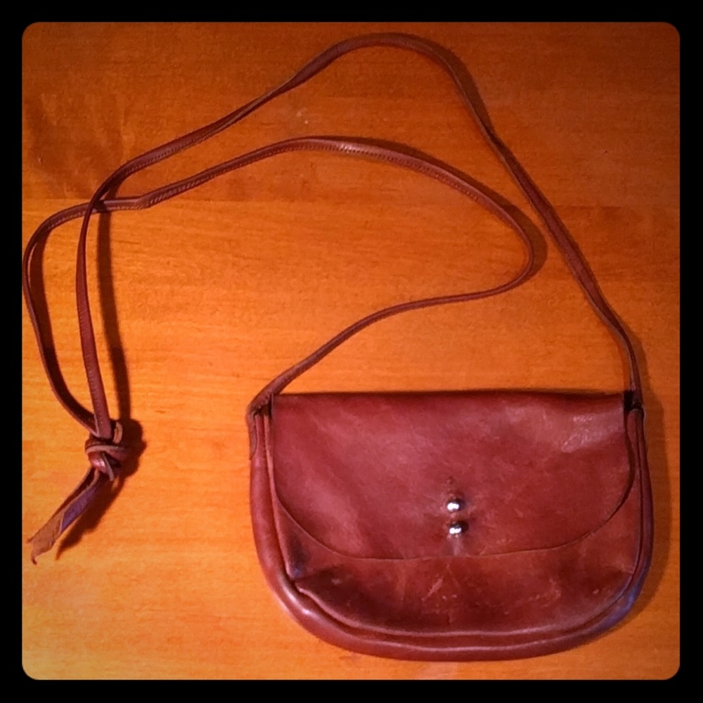 Handmade crossbody, leather handbag