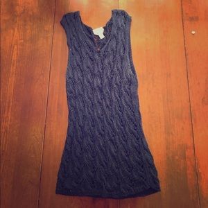 Crocheted sweater dress