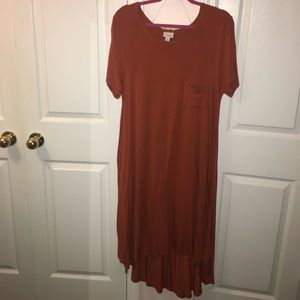 Large Lularoe pumpkin orange Carly