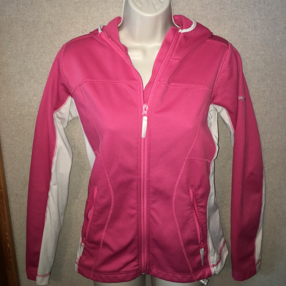 Dusty rose pink  titanium Columbia zippered hoodie