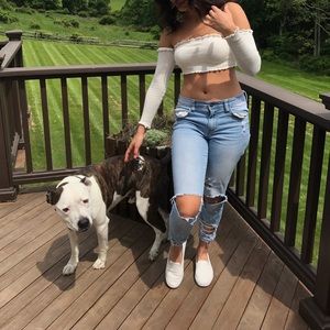 Crop top fashion nova Small