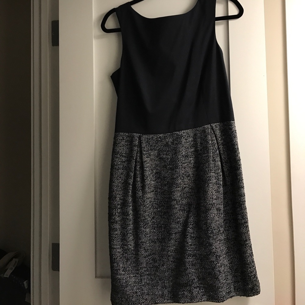 Navy dress with blue tweed bottom - never worn!