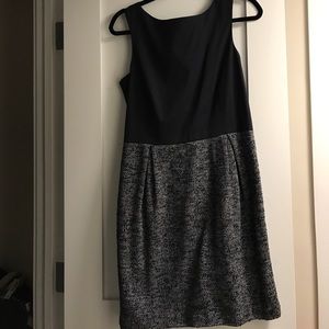 Navy dress with blue tweed bottom - never worn!