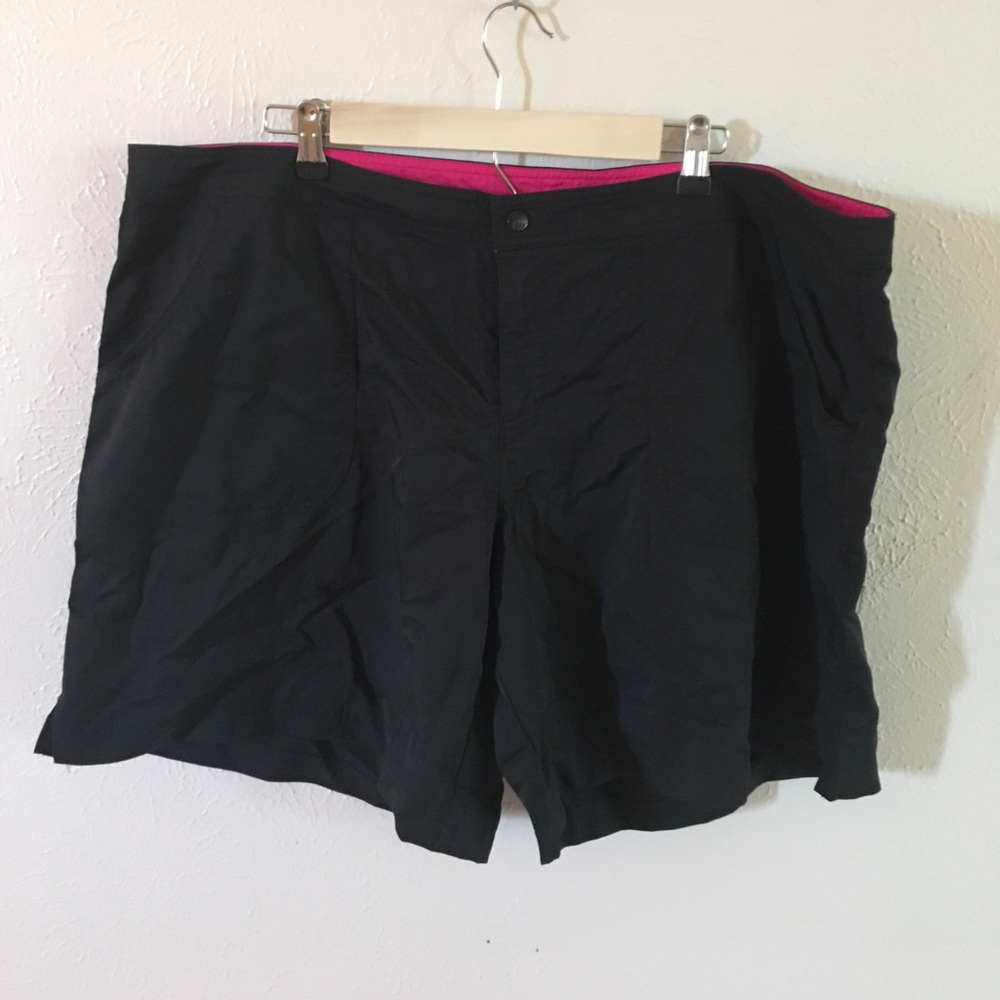 Black swim shorts