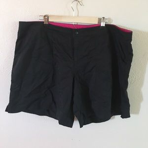 Black swim shorts