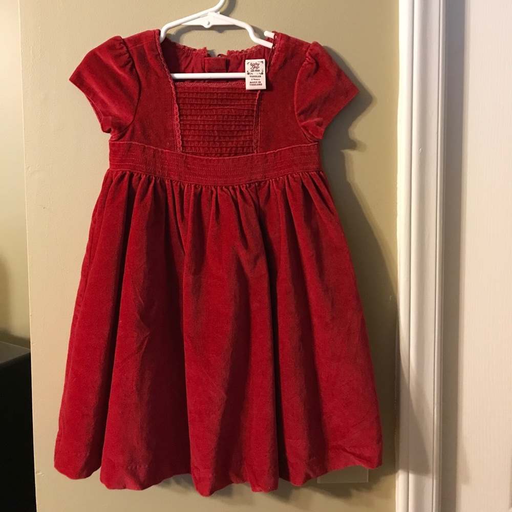 Red velvet Baby Gap 2T dress.