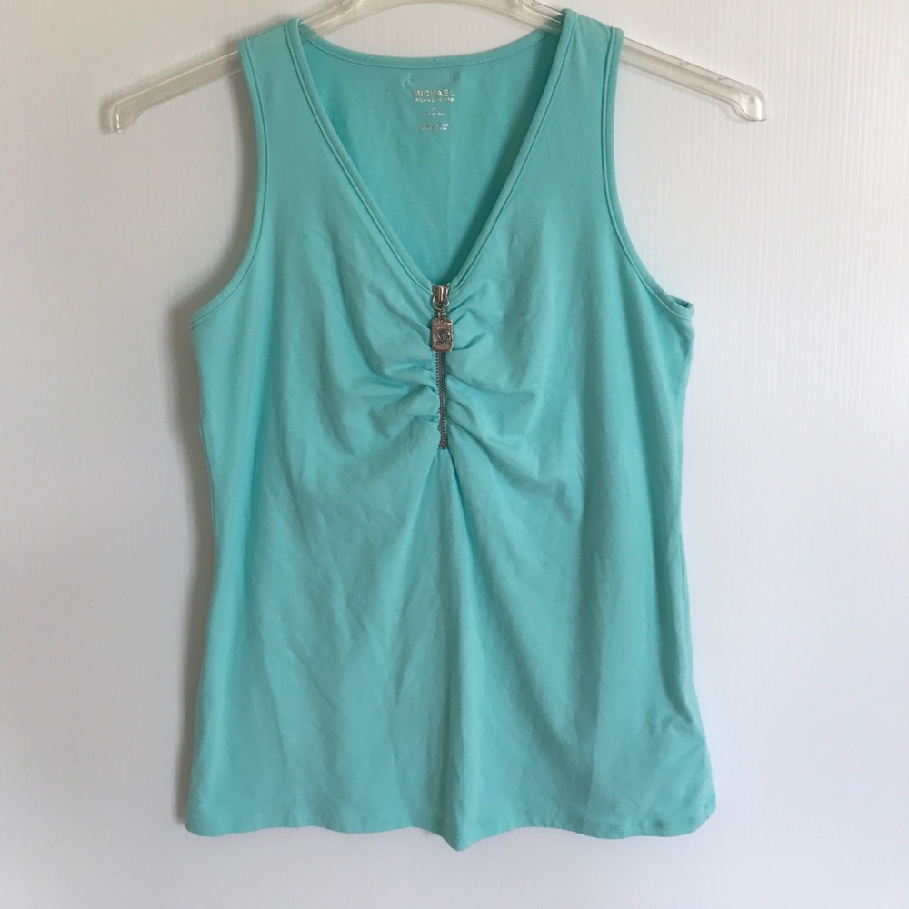 NWOT Michael Kors zip front sleeveless top