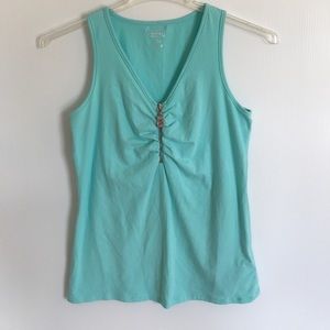 NWOT Michael Kors zip front sleeveless top