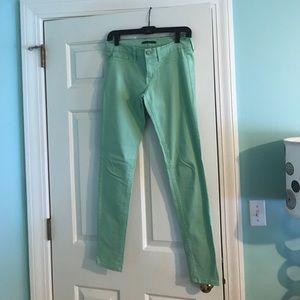 Flying Monkey seafoam skinny jeans
