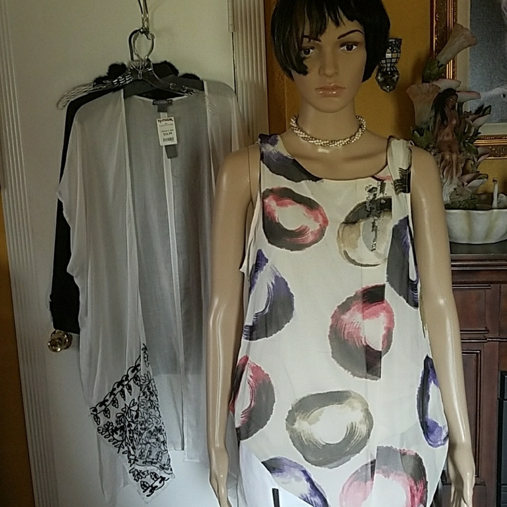 Multicolor sleeveless top