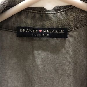 Gray Button Up Vintage Brandy Melville