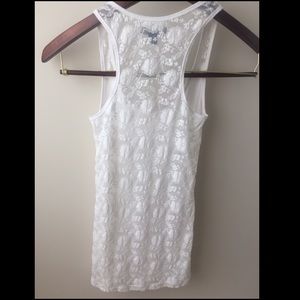 american eagle lace back tank tops