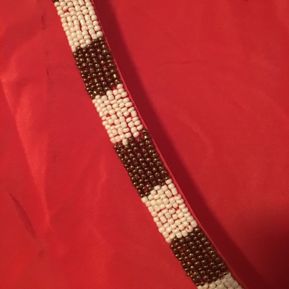 Orange Top With Beaded Details - Picture 3 of 6